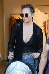 Chrissy Teigen - Enjoys a Shopping Trip in West Hollywood 11/9/2016