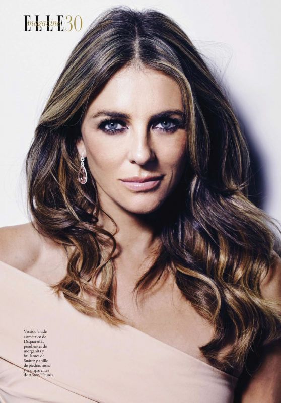 Elizabeth Hurley - Elle Magazine Spain December 2016 Issue