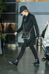 Emma Stone at JFK Airport in NYC, November 2016