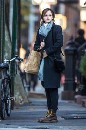 Emma Watson Autumn Style - Shopping in New York City 11/28/ 2016