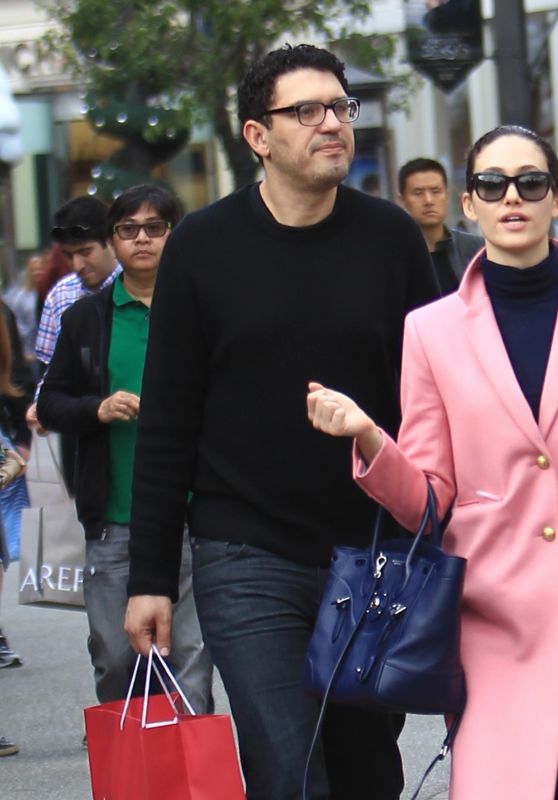 Emmy Rossum - Shopping With Her Boyfriend in Los Angeles 11/26/ 2016