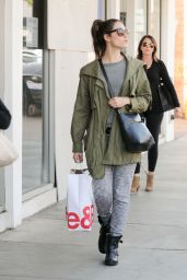 Emmy Rossum Street Style - Shopping in Beverly Hills 11/22/ 2016 