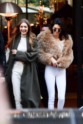 Gigi Hadid and Kendall Jenner - Leave Their Hotel in Paris 11/28/ 2016