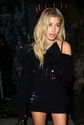 Hailey Baldwin Night Out Style - Catch in West Hollywood 11/3/ 2016 