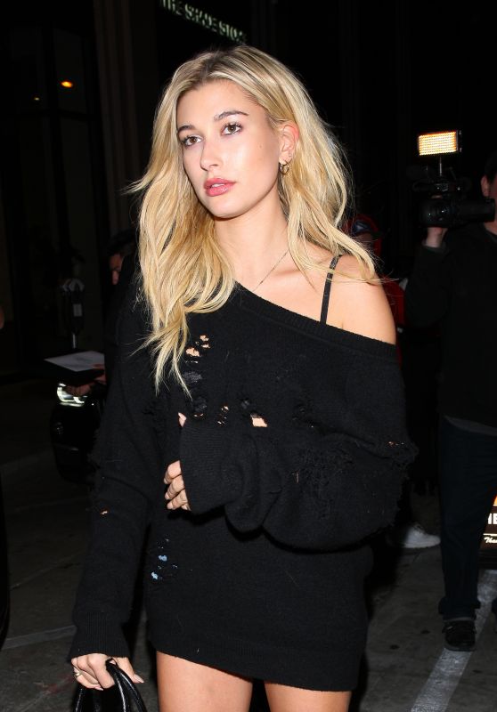 Hailey Baldwin Night Out Style - Catch in West Hollywood 11/3/ 2016 