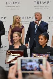 Ivanka Trump, Melania Trump & Tiffany Trump at Trump International Hotel in Washington DC, October 2016
