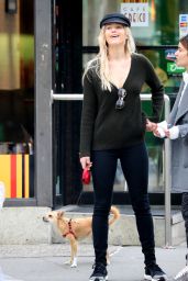 Jennifer Lawrence Street Style - Out With Her Dog in NYC 11/3/ 2016 