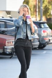 Julianne Hough Gets Coffee Wearing No Make Up in Los Angeles 11/7/2016