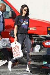 Kendall Jenner in Tight Jeans - Shopping in West Hollywood 11/16/ 2016