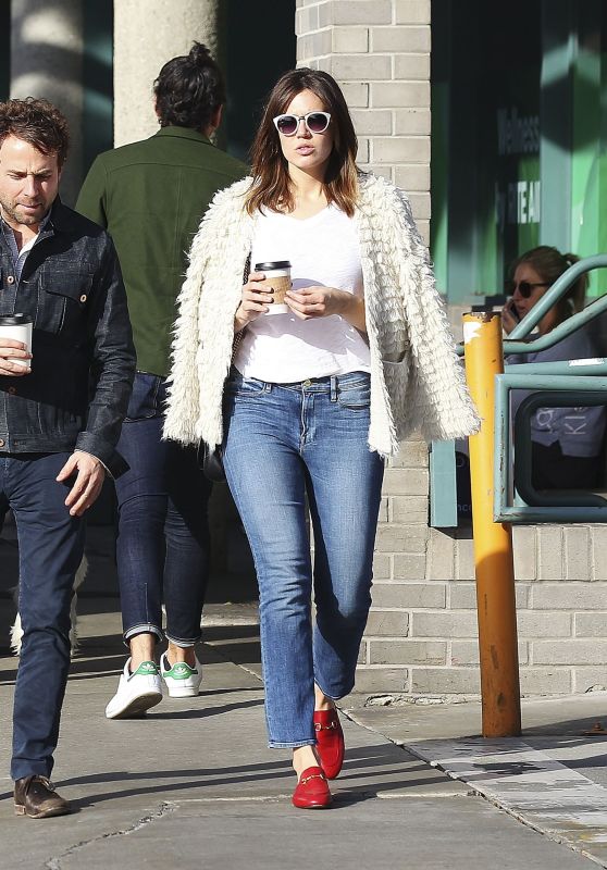 Mandy Moore in Jeans - Picking up a Coffee in Los Angeles 11/23/ 2016 