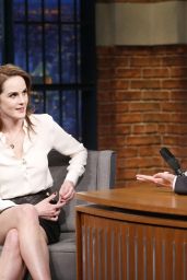 Michelle Dockery at The Late Show With Seth Meyers in NYC 11/14/ 2016