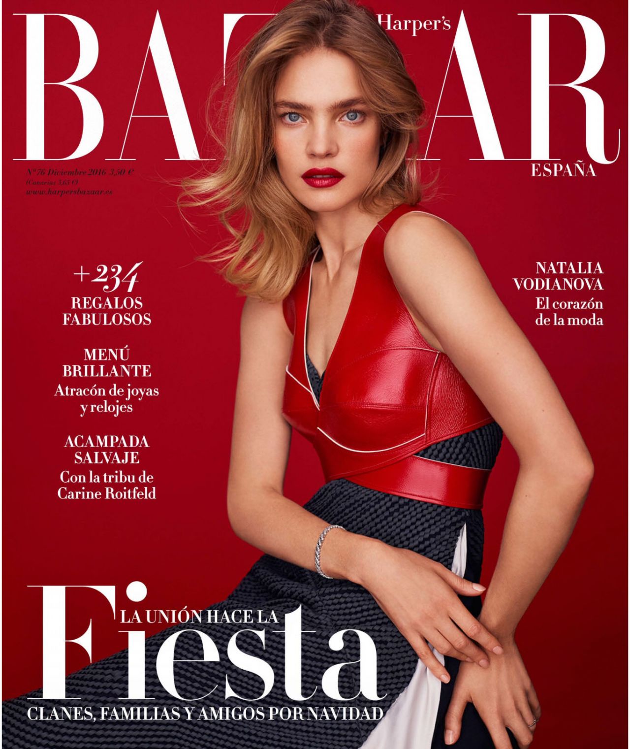 Natalia Vodianova - Harper’s Bazaar Magazine Spain December 2016 Issue ...