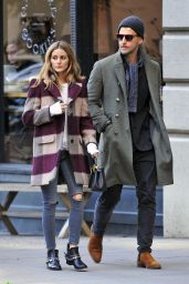Olivia Palermo Autumn Style - In a Wool Coat While Out in New York 11/12/2016 