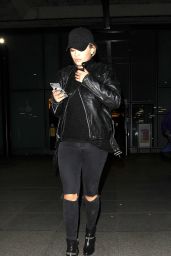 Rita Ora Travel Outfit - Heathrow Airport in London 11/22/ 2016 