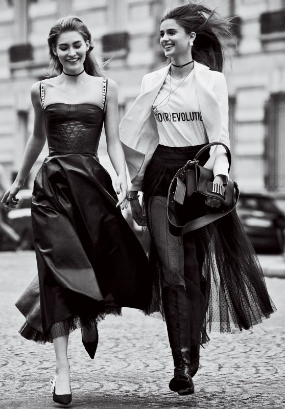 Taylor Hill & Grace Elizabeth - Photoshoot for Vogue US December 2016