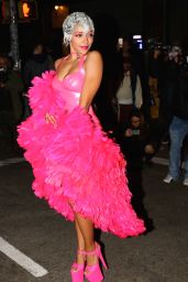Tinashe - in Costume Outside Heidi Klum