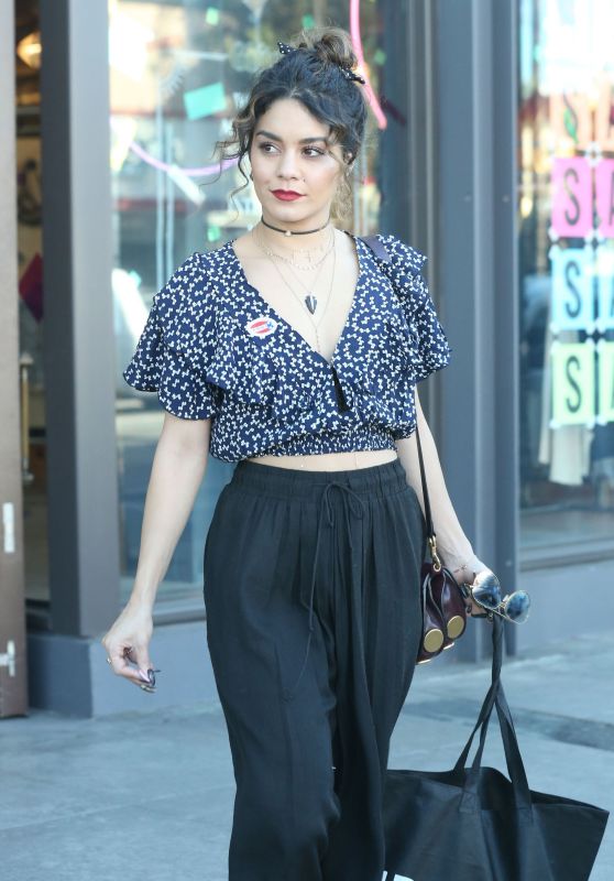 Vanessa Hudgens Casual Style - Shopping at Urban Outfitters in LA 11/8/ 2016 