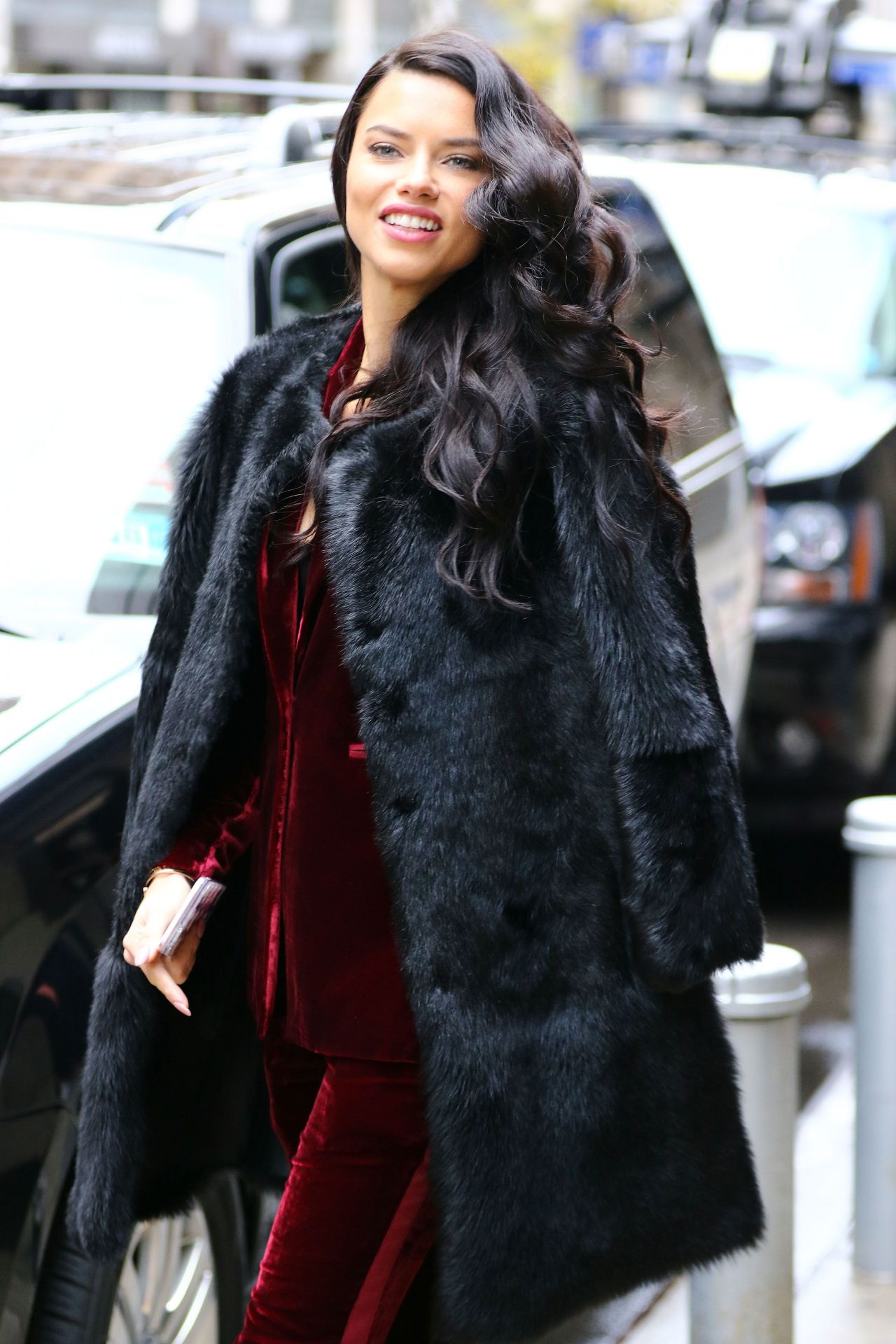 Adriana Lima - Arriving to 'The Wendy Williams Show' in New York, 12/5 ...