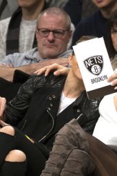 Adriana Lima at Brooklyn Nets vs Los Angeles Lakers at Barclays Center in NY 12/14/ 2016