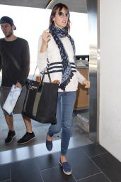 Alessandra Ambrosio Travel Style - Arrives at the Los Angeles International Airport 12/17/ 2016