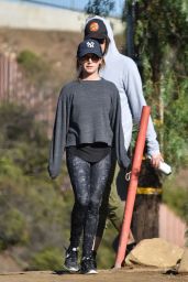 Ashley Tisdale in Tights - Hiking in LA, December 2016 