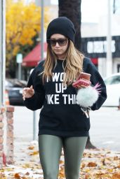 Ashley Tisdale - Leaving Pilates Class in Los Angeles 12/17/ 2016