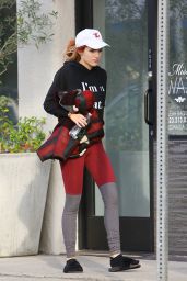 Bella Thorne in Tights - Leaving a Gym in LA 12/6/ 2016 