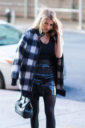 Charlotte McKinney Chic Street Style - New York City 12/15/ 2016
