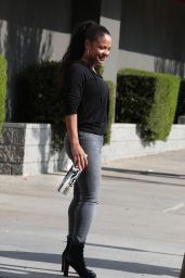 Christina Milian Street Style - Out for a Few Errands in Los Angeles 12/1/ 2016