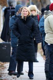 Claire Danes - Filming 