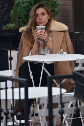 Elizabeth Olsen at Alfreds Coffee in West Hollywood 12/15/ 2016