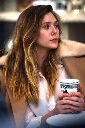Elizabeth Olsen at Alfreds Coffee in West Hollywood 12/15/ 2016