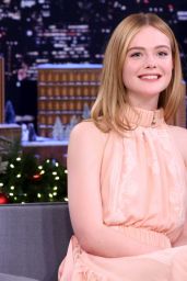 Elle Fanning Appeared on Tonight Show Starring Jimmy Fallon in New York 12/14/ 2016 