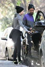 Ellen Pompeo - Works Out in Los Feliz With Her Husband Chris Ivery 12/18/ 2016