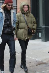 Elsa Hosk With Her Boyfriend Tom Daly in New York 12/28/ 2016
