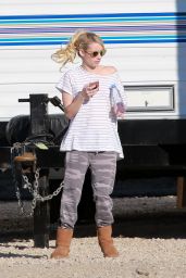 Emma Roberts - Scream Queens Set Photos - Santa Clara 12/2/ 2016