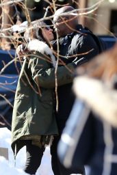 Erica Packer - Passionately Kisses Seal in Aspen, Colorado 12/23/ 2016