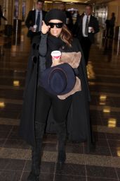 Eva Longoria Travel Style - Touches Down in Washington DC 12/1/ 2016