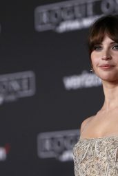 Felicity Jones – ‘Rogue One: A Star Wars Story’ Premiere in Hollywood 12/10/ 2016