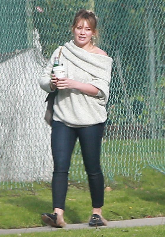 Hilary Duff at a Fire Department in Studio City 12/5/ 2016 