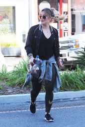 Hilary Duff at a Gym in Studio City 12/28/ 2016 