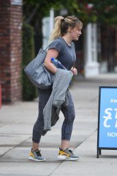 Hilary Duff - Chats With a Friend After Her Workout in LA 12/21/ 2016