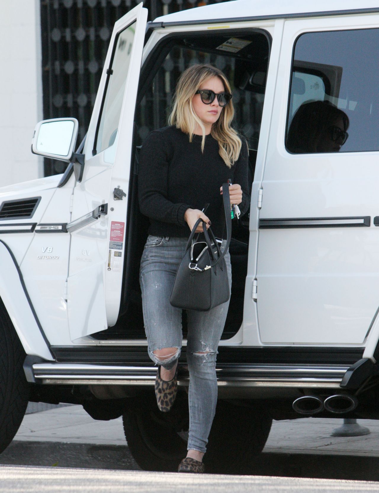 Hilary Duff in Jeans - Shopping in Beverly Hills, CA 12/2/ 2016 ...