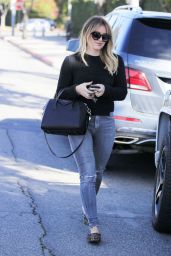 Hilary Duff in Jeans  - Shopping in Beverly Hills, CA 12/2/ 2016
