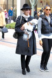 Jane Fonda - Shops With Her Dog at The Grove in Los Angeles 12/24/ 2016