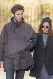 Jenna Coleman and Tom Hughes - Out in London, December 2016
