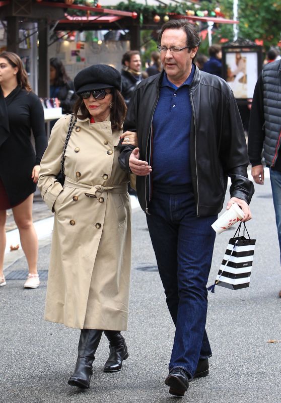 Joan Collins Shopping Trip to The Grove in Hollywood 12/23/ 2016