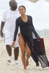 Karrueche Tran - Spends The Afternoon at The Beach in Miami 12/2/ 2016