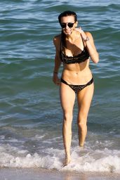 Katie Cassidy in a Bikini at a Pool in Miami 12/13/ 2016 