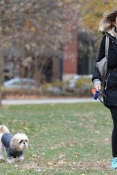 Katie Waissel - Walking Her Dog in NYC 12/12/ 2016